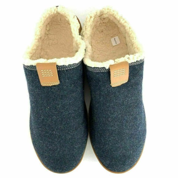 Timberland Mens Torrez Scuff Navy Wool Faux fur Slippers loafers A1SVQ SIZE : 7 main image 5